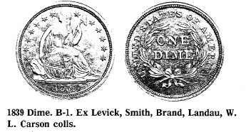 1839 Dime