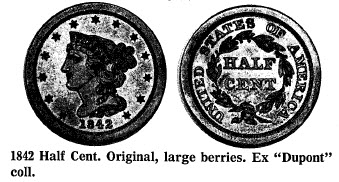 1841 Half Cent