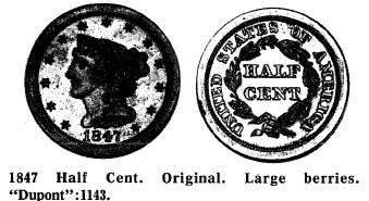 1847 Half Cent