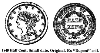1849 Half Cent