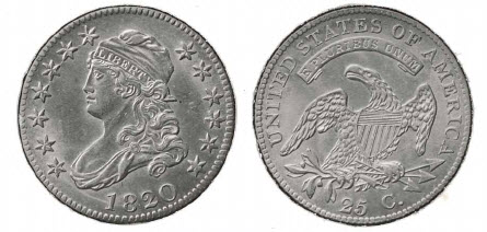 The Early Quarter Dollars of the United States, Quarter Dollars Of 1820 ...