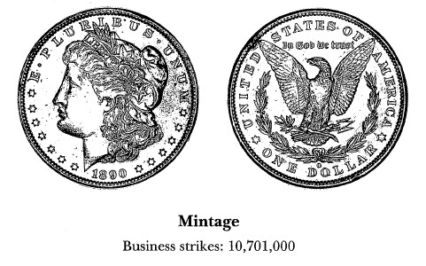 1890-0 Morgan Dollar