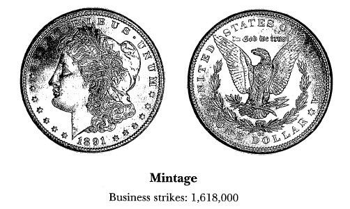 1891-CC Morgan Dollar