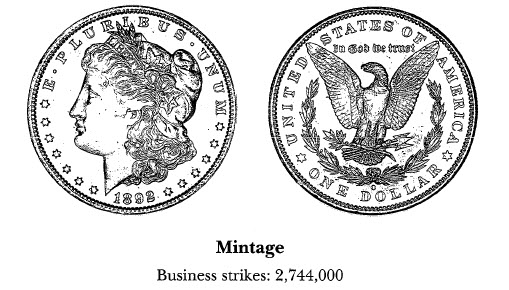 1892-0 Morgan Dollar