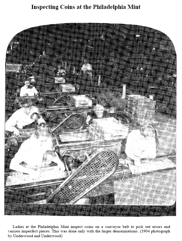 Inspecting Coins at the Philadelphia Mint