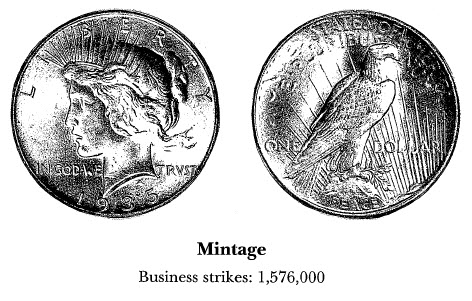 1935 Peace Dollar
