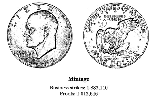 1973-S Silver Clad Eisenhower $1