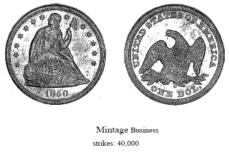 1850-0 Liberty Seated Dollar