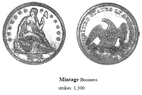 1851 Original, Liberty Seated Dollar