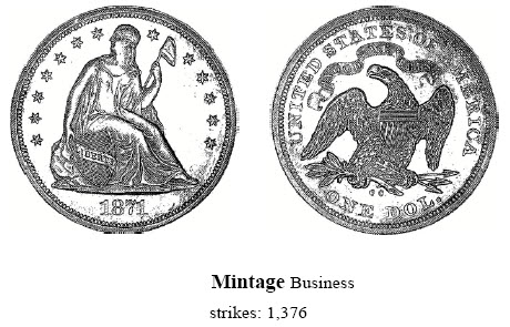 1871-CC Liberty Seated Dollar