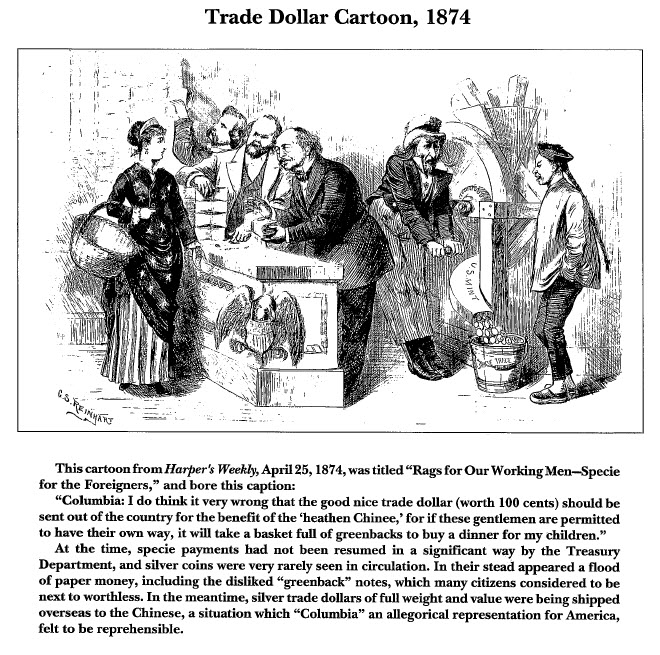 Trade Dollar Cartoon 1874