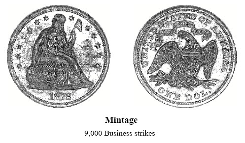 1872-S Liberty Seated Dollar