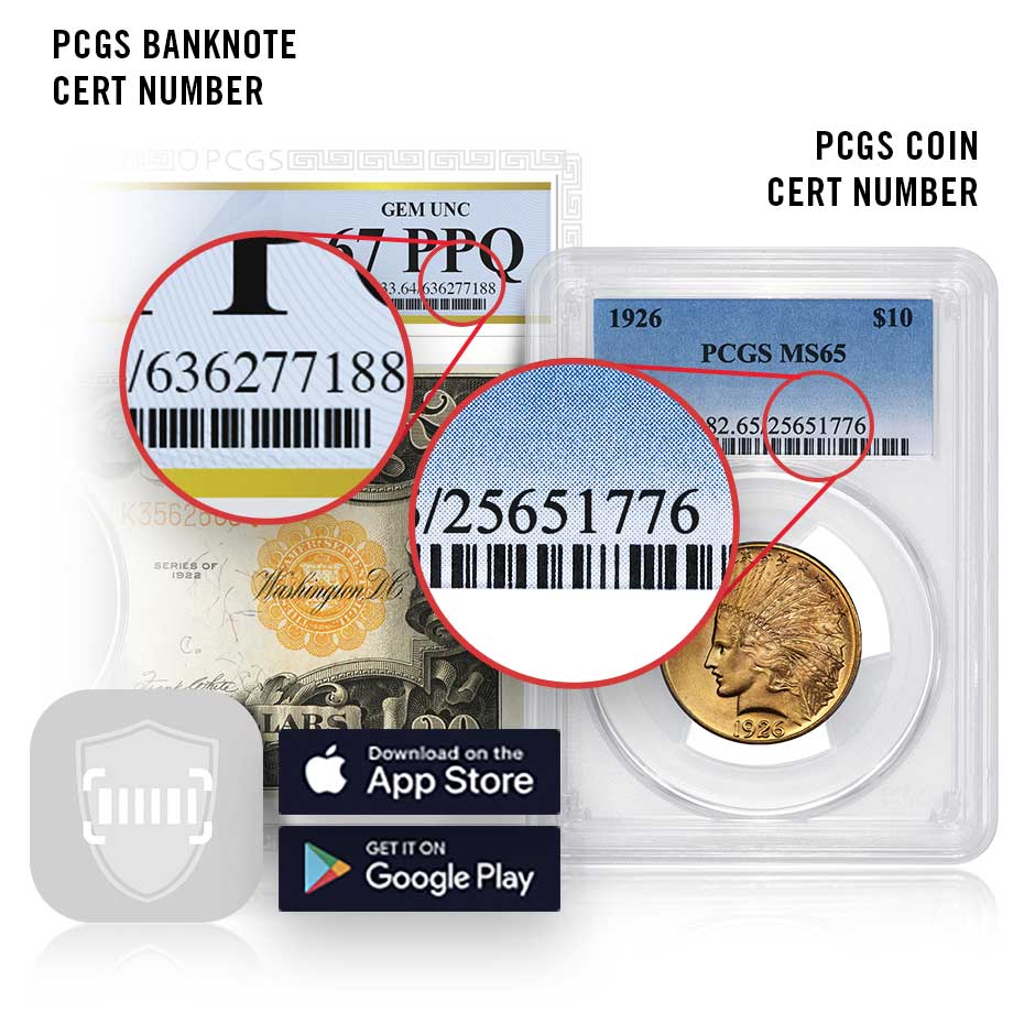Find your PCGS Cert Number