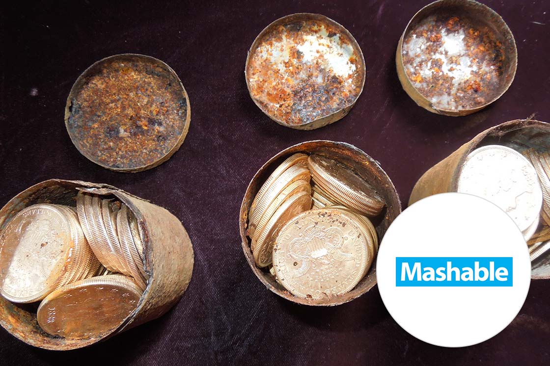 Mashable: Californian Couple Finds $10 Million Worth of Gold Coins in Tin Can