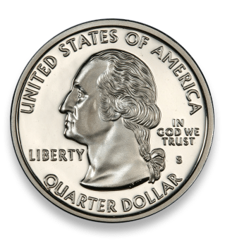image of a Washington quarter