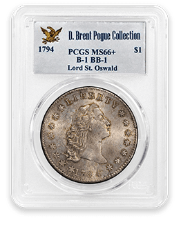 1794 $1 PCGS MS66+